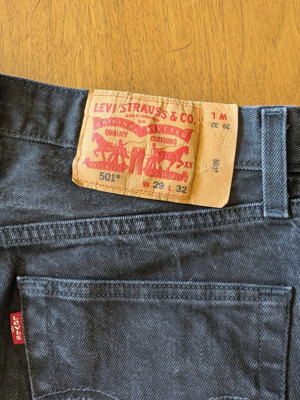 Levi's 501 black jeans